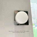 Axyaa Stainless Steel Square Wall Lamp for Bedroom & Studio