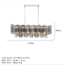 Axyaa Smokey Gray Glass Hanging Chandeliers for Dining Living Room Loft Bedroom