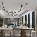 Axyaa Modern Minimalist Restaurant Chandelier - Nordic Art Design for Villa, Living Room, Staircase