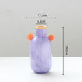 Axyaa Glass Vase with Candy Handle for Home Decoration