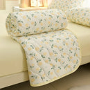 Axyaa Floral Print Quilted Comforter: Soft Single Double Blanket for Bed