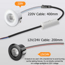 Axyaa Mini LED Spotlights Ceiling Down Lights 1W 3W - Silver Black White Mats - AC110V 220V