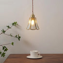 Axyaa Glass Copper Pendant Lamp for Modern Home Decor and Lighting