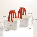 Axyaa Bath Basket: Stackable Large Capacity Toiletry Organizer, Durable Plastic Storage