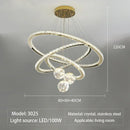 Axyaa Crystal LED Pendant Chandelier Dimmable Light for Home Decor