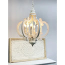 Axyaa Nordic Woodcraft LED Chandelier Farmhouse Indoor Lighting Decor