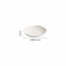 Axyaa White Ceramic Deep Plate: Restaurant Salad Dessert Pasta Molecular Cuisine Specialty Tableware