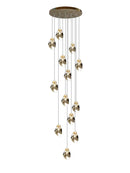 Axyaa Nordic Crystal Chandelier: Elegant Ceiling Lighting for Living Room Villa & Staircase