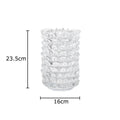 Axyaa Transparent Glass Vase Modern Desk Decoration For Flowers Arrangement