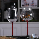 Axyaa High Feet Wine Goblet Set - Elegant Glass Drinkware for Bars & Restaurants
