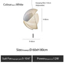 Axyaa Designer Silk Fabric Chandelier LED Hanging Lamp for Home Decor