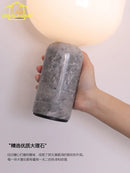 Axyaa Marble Table Lamp with USB Charging - Touch Switch Desk Light for Home