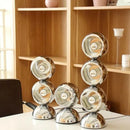 Axyaa Stainless Steel LED Rotating Ball Floor Lamp