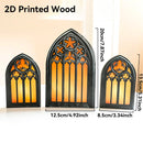 Axyaa Gothic Church Window Style Desktop Decor Floral/Geometric Ornaments