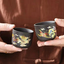 Axyaa Purple Sand Color-Changing Master Cup Set Longfeng Chengxiang Pair