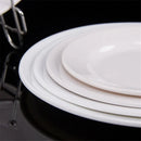 Axyaa Melamine Steak Trays Round Dinner Plates Western Food Dish Plate Dine Set