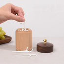 Axyaa Solid Wood Toothpick & Cotton Swab Box: High-End & Convenient Storage