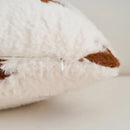 Axyaa Faux Rabbit Fur Christmas Trees Pillow Cover, Soft & Cozy Green/Black/White, 45x45cm