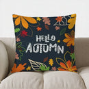 Axyaa Autumn Leaves Pattern Throw Pillow | Sofa Bedroom Car Pillow Cover