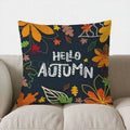 Autumn Leaves Pattern Throw Pillow Cover for Sofa, Bedroom, Car - Axyaa