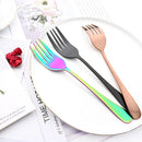Axyaa Mirror Gold Stainless Steel Flatware Set - 4Pcs Dinnerware Cutlery Kit