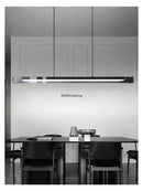 Axyaa Glass Pendant Light LED Linear Chandelier for Dining Room & Kitchen