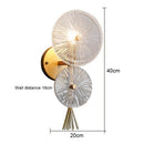 Axyaa Crystal Light Luxury Wall Lamp: Elegant American Design, Bright LED for Bedroom & Living Room