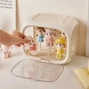 Axyaa Doll Case: Clear Display Box for Collectibles - 12 Columns