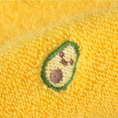 Axyaa Avocado Embroidered Cotton Towels: Soft, Thick, Non-Shedding for Bath Use