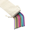 Reusable Straw Pouch - Colorful Cutlery Storage Bag by Axyaa