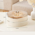 Axyaa Multi-layer Fruit Plate Dried Fruit Dish, Elegant Snack Tray for Home Décor