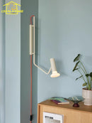 Axyaa Adjustable Nordic Swing Arm Wall Lamp LED for Modern Living Spaces
