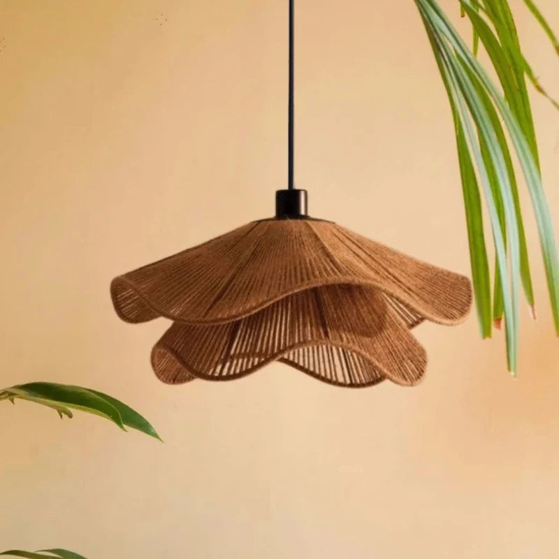 Axyaa Wabi Sabi Hemp Pendant LED Lights - Nordic Japanese Design