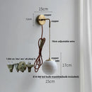 Axyaa Moon LED Wall Light Fixture Adjustable Nordic Modern Bedside Lamp