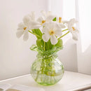 Axyaa Green Glass Tulip Vase - Modern Home Decor