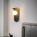Axyaa Glass Ball LED Wall Lamp for Modern Living Room and Bedroom Decor