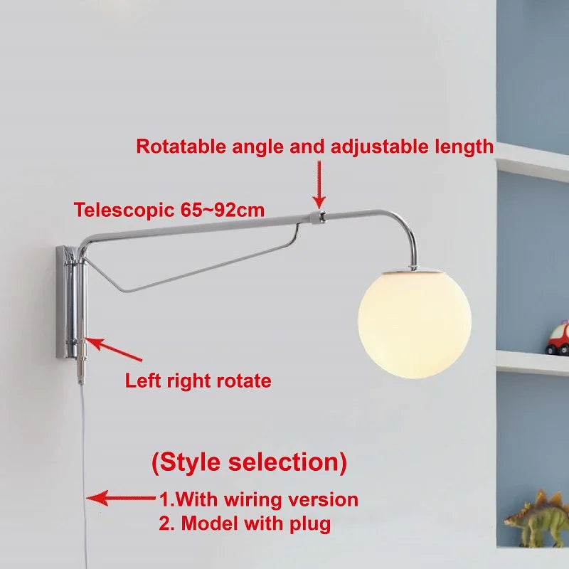 Axyaa Adjustable Wall Lamp for Bedroom and Dining Room