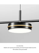Axyaa Modern Black LED Chandeliers for Kitchen Dining Table, Stylish Hanging Lighting Fixtures