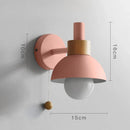 Axyaa LED Wall Lamp Modern Nordic Sconce Reading Light White Iron Fixture