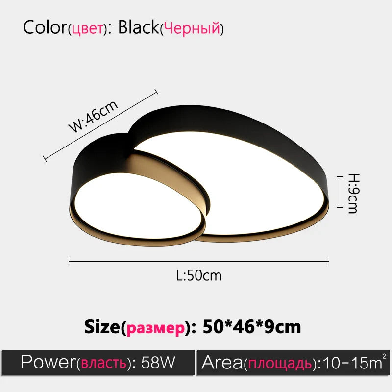 Axyaa Simple Nordic Modern Ceiling Lights LED Lamp Home Decor