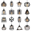 Axyaa Retro Loft Cage Pendant Light Industrial Vintage Kitchen Island Lamp