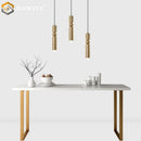 Axyaa Golden LED Chandelier for Modern Minimalist Spaces
