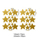 Watercolor Stars Wall Decals by Axyaa  - Simple Pattern Kids Room Decoration