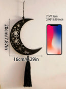 Axyaa Crescent Moon & Stars Wall Art for Ramadan & Eid, Home Festival Decor Gift