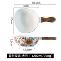 Axyaa Nordic Breakfast Salad Dinner Plate Set, Creative Ceramic Ins Style