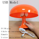 Axya Mushroom Table Lamp: Dimmable Desk Light with LED Bulbs