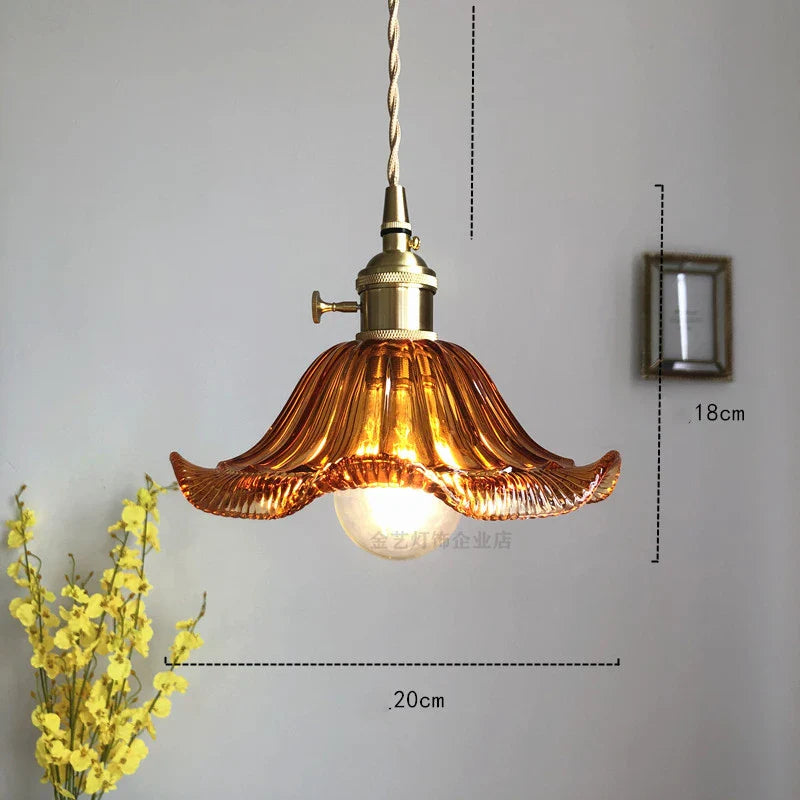 Nordic Green Glass LED Pendant Light by Axyaa - Modern Indoor Lighting