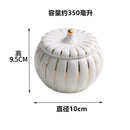 Axyaa Ceramic Pumpkin Soup Bowl with Lid for Kitchen Desserts and Stews