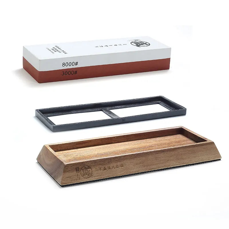 Axya Professional Knife Sharpening Stone Set 1000/8000 Grit