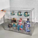 Axyaa Clear Figure Display Cabinet for Dolls, Badges, and Toys